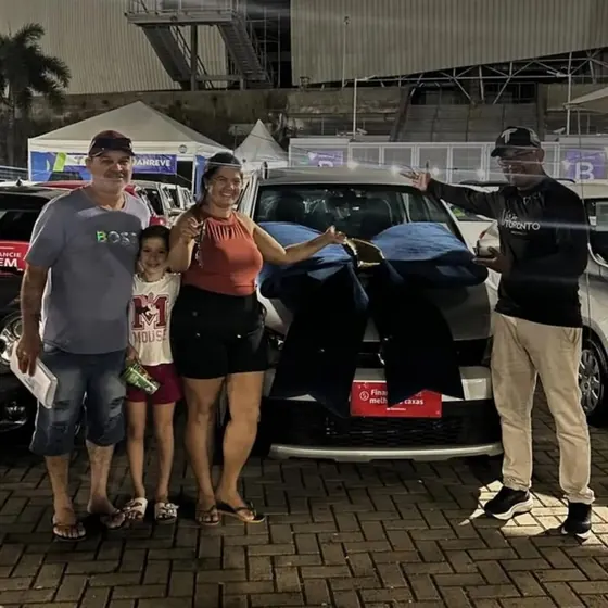 Carro de cliente após entrega